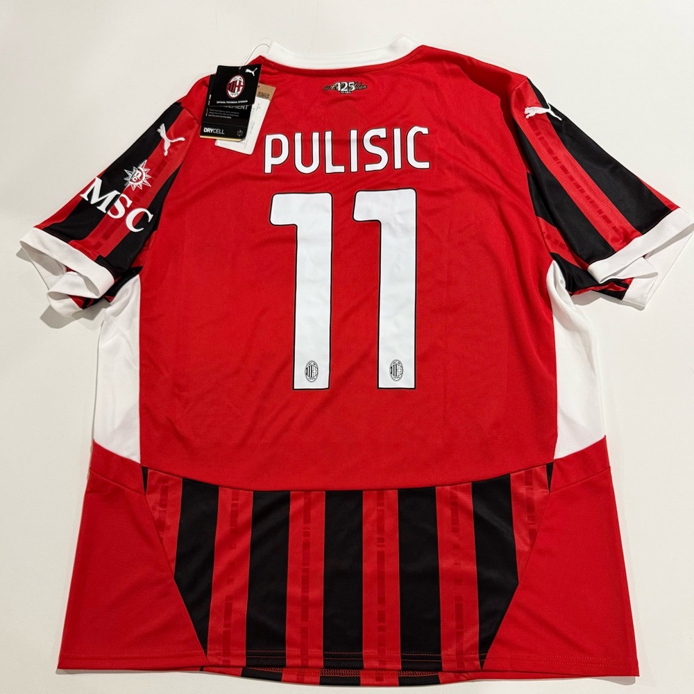 2024-25 AC Milan Home Shirt Pulisic #11  size XL. - Picture 7 of 8